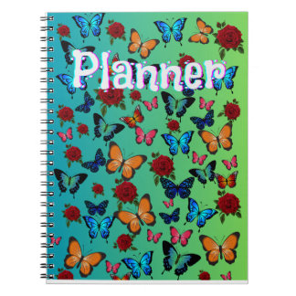 Caderno Espiral Borboleta de planner