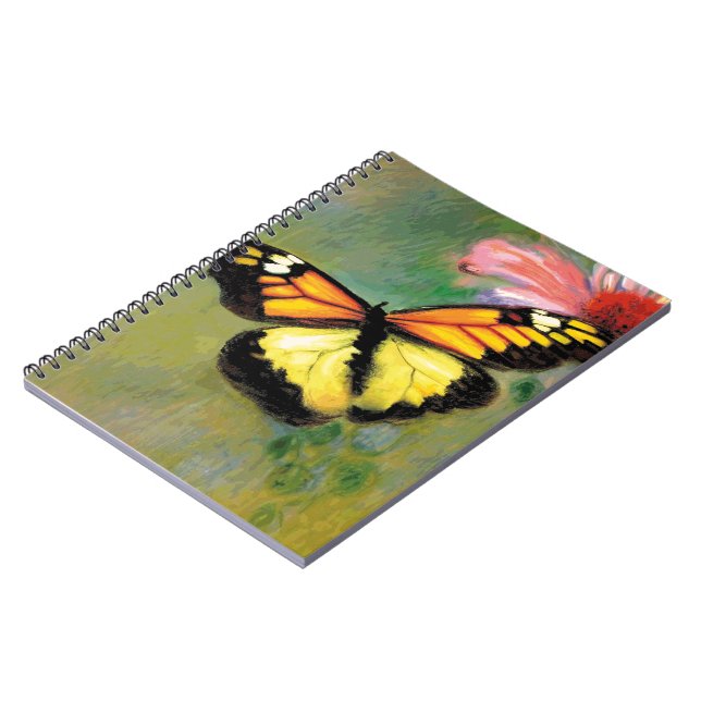 Caderno Espiral Borboleta de Verão primavera - (Left Side)