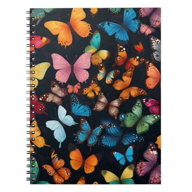 Caderno Espiral Borboleta Elegante (Frente)