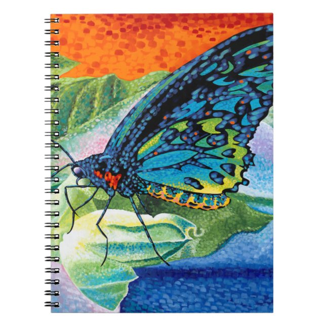 Caderno Espiral Borboleta em posição II (Frente)