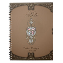 Caderno Espiral Borboleta estilizada