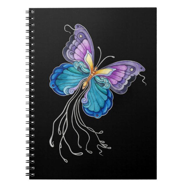 Caderno Espiral Borboleta Fantasiosa (Frente)