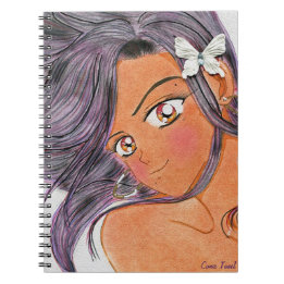 Caderno Espiral Borboleta Klip