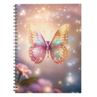 Caderno Espiral Borboleta Luminosa Mágica