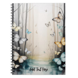 Caderno Espiral Borboleta Personalizada