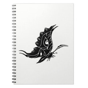 Caderno Espiral Borboleta Silhouette