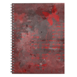 CADERNO ESPIRAL BORBOLETA VERMELHA EM RAKU