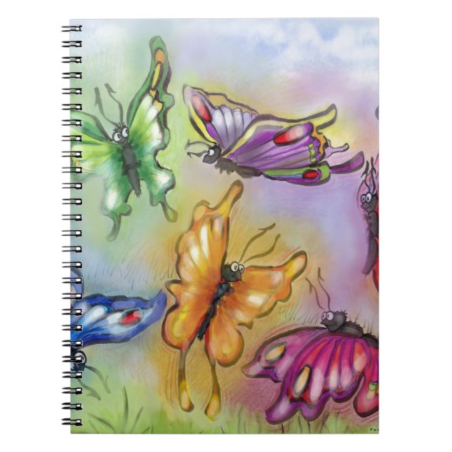 Caderno Espiral Borboletas (Frente)