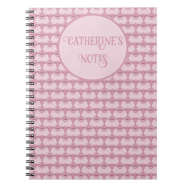 Caderno Espiral Borboletas abstrato (Frente)