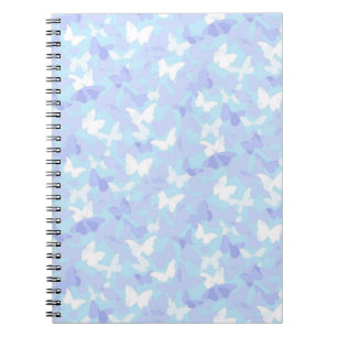 Caderno Espiral Borboletas Azuis
