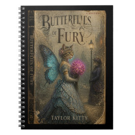 Caderno Espiral Borboletas da Fúria Diário da Gatinha Fada