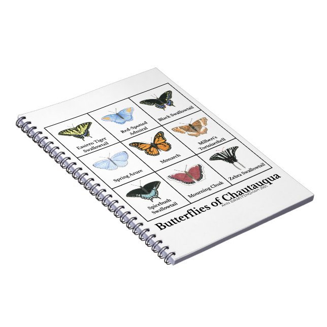 Caderno Espiral Borboletas de Chautauqua (Lado Direito)