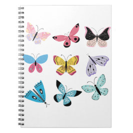 Caderno Espiral Borboletas do Springtime
