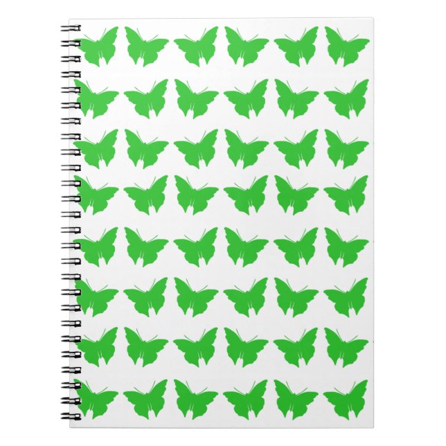 Caderno Espiral Borboletas Verdes e Ousadas (Frente)