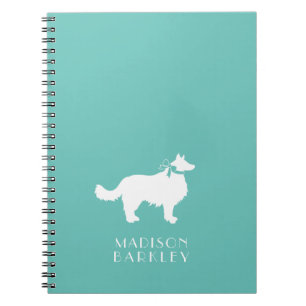Caderno Espiral Borda Collie Dog Puppy