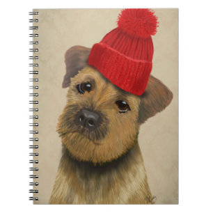 Caderno Espiral Borda com capacete vermelho