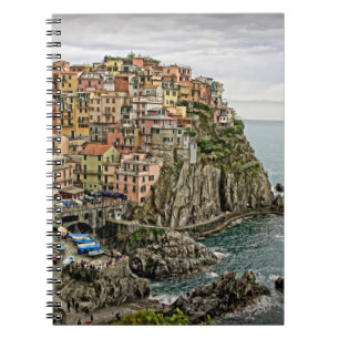 Caderno Espiral Bordo da Itália - Manarola - Foto do Notebook