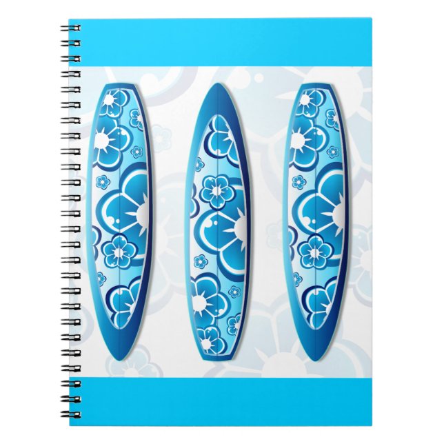 Caderno Espiral Bordo de Groovy com design de flor (Frente)