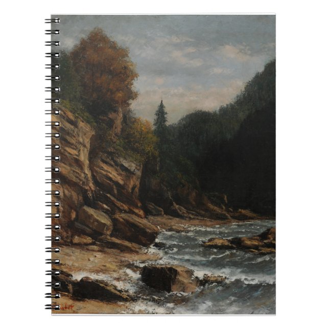 Caderno Espiral Bords du lac Léman - Gustave Courbet (Frente)