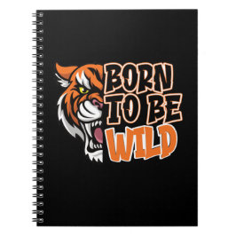 Caderno Espiral Born to Be Wild - Tiger Art