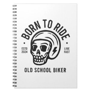 Caderno Espiral Born to Ride
