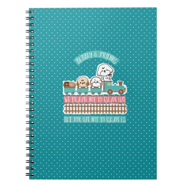 Caderno Espiral Borracha viagem com amigos (Frente)