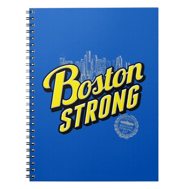 Caderno Espiral Boston City Strong Lembra de Azul (Frente)