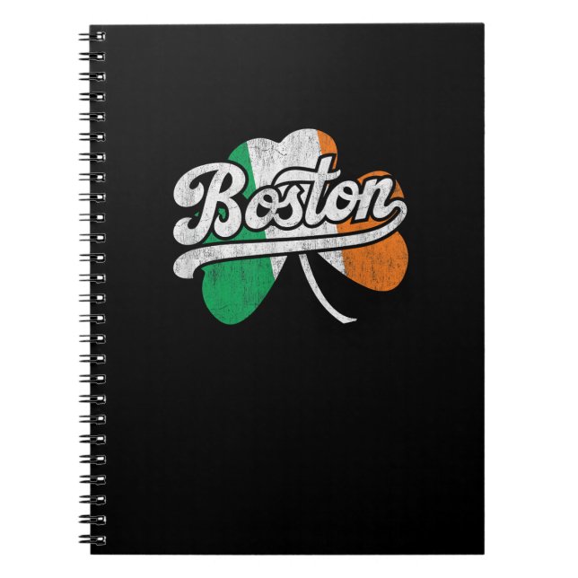 Caderno Espiral Boston Irish T-Shirt (Frente)