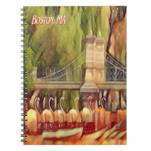 Caderno Espiral Boston Swan Boats Summer