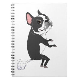 Caderno Espiral Boston Terrier Peidorrento - Silencioso mas Mortal