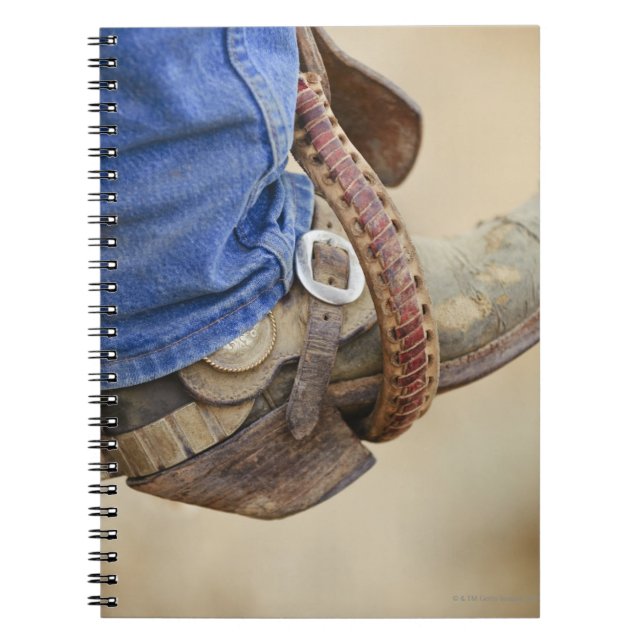 Caderno Espiral Bota de cowboy com esporo 2 (Frente)