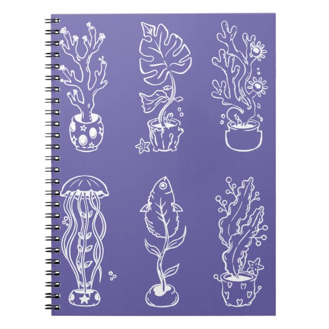 Caderno Espiral Botânica excêntrica (Frente)