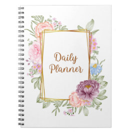 Caderno Espiral Botanical Undated daily planer 