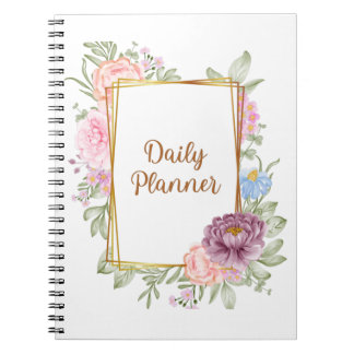 Caderno Espiral Botanical Undated daily planer 