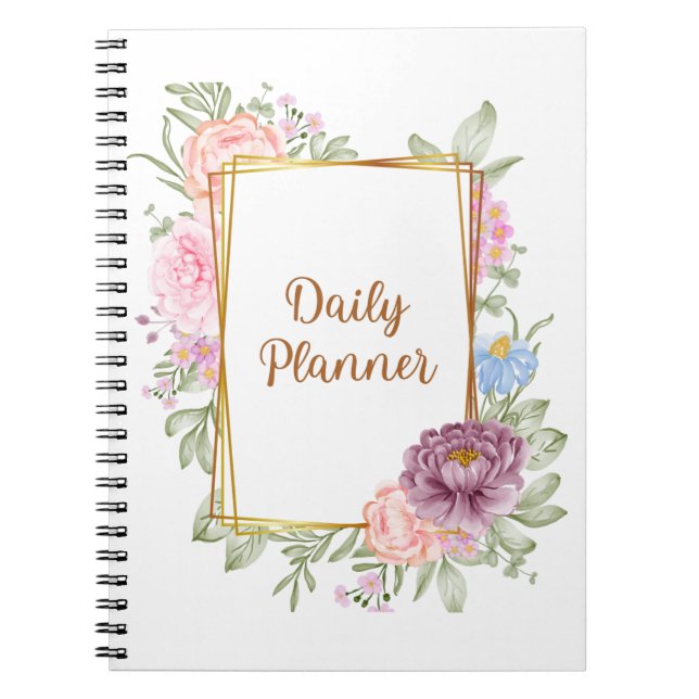 Caderno Espiral Botanical Undated daily planer  (Frente)