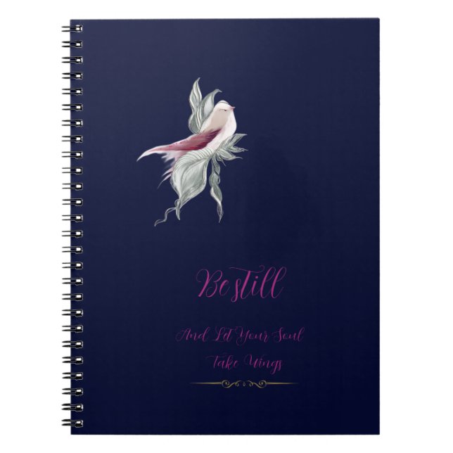Caderno espiral botânico gracioso (Frente)