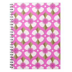 Caderno Espiral Botão Rosa