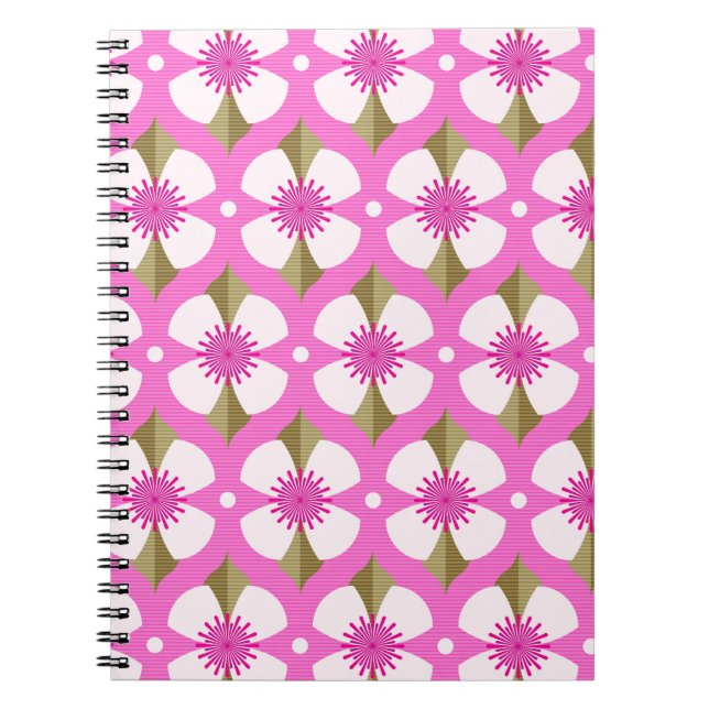 Caderno Espiral Botão Rosa (Frente)