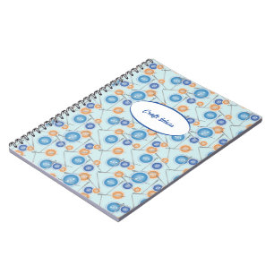 Caderno Espiral Botões e agulhas Sewing