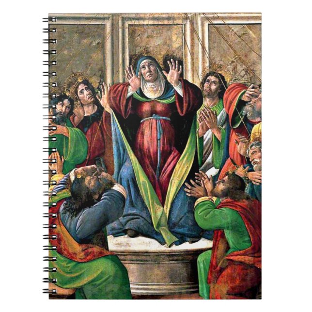 Caderno Espiral Botticelli - A Descida do Espírito Santo (Frente)