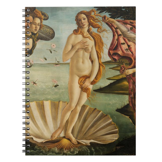 Caderno Espiral Botticelli o nascimento de Venus (Frente)