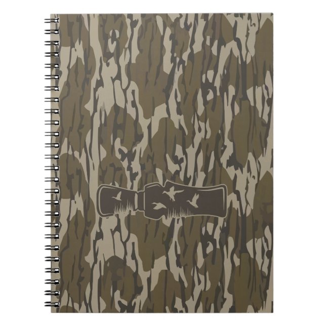 Caderno Espiral Bottomland Camo Me Chame de Duck Call (Frente)