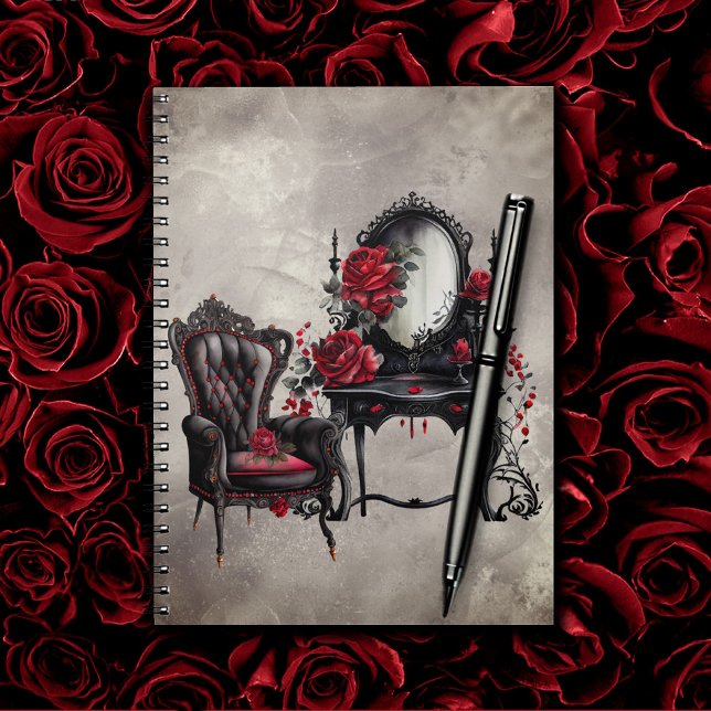 Caderno Espiral Boudoir | Vanity Mirror e Victorian Parlor Preside (Criador carregado)