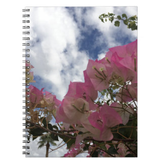 Caderno Espiral Bougainvillea cor-de-rosa