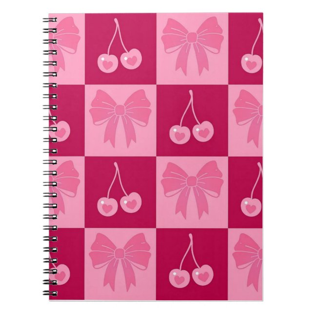 Caderno Espiral Bow and Cherry notebook  (Frente)