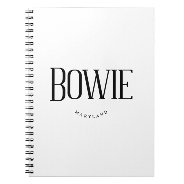 Caderno Espiral Bowie MD (Frente)