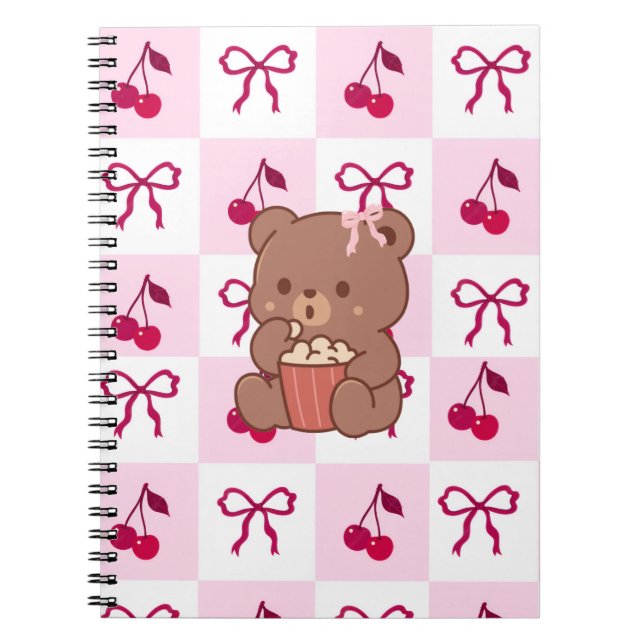 Caderno Espiral Bows & Bears Notebook (Frente)