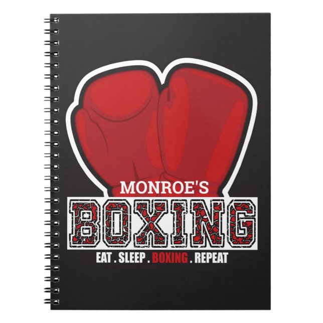 Caderno Espiral Boxer Boxer Boxer Glove Prize Fighter (Frente)