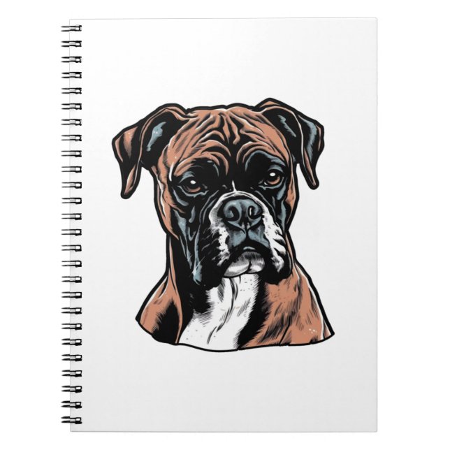 Caderno Espiral Boxer Buddy Humorous Protetor (Frente)