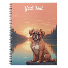 Caderno Espiral Boxer Dog by Lake